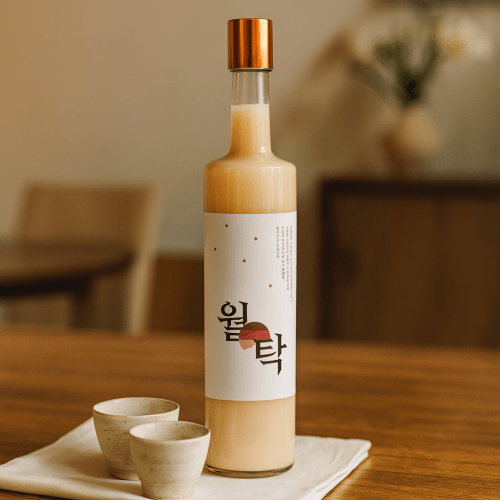 [한국술도가] 프리미엄 전통주 월탁 13.1도 정읍 찹쌀 생막걸리 500ml