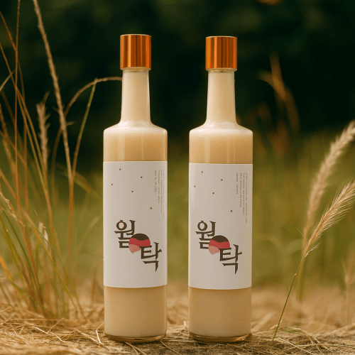 [한국술도가] 프리미엄 전통주 월탁 13.1도 정읍 찹쌀 생막걸리 500ml - 이미지 2