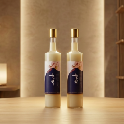 [프리미엄 전통주]한국술도가 월탁 생 막걸리 13.1° 500ml×2병 – 정읍찹쌀 100% 선물세트