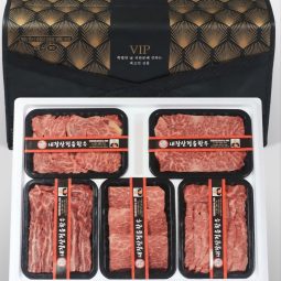 내장산정읍한우 /한우구이용5구세트1+,1++등심,채끝,살치,갈비살,치마살 각각 500g.총2.5kg