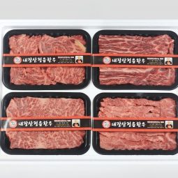 [내장산정읍한우]/한우구이용4구세트2kg,등심500g,안심(치마살)500g,채끝500g,갈비살500g